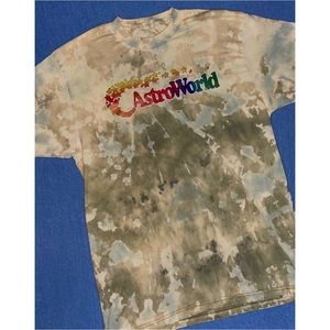 Astroworld Tee (Unisex) Olive Green With Dye
